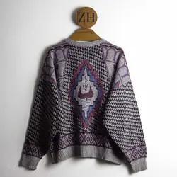 بافت وینتیج طوسی صورتی