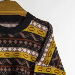 بافت وینتیج چند رنگ طرح دار