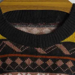 بافت وینتیج چند رنگ طرح دار