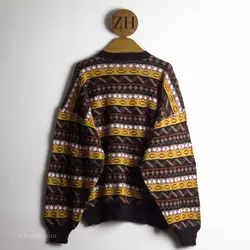 بافت وینتیج چند رنگ طرح دار