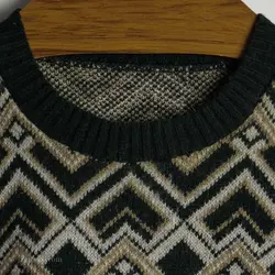 بافت وینتیج سبز طرح دار