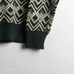 بافت وینتیج سبز طرح دار