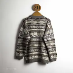 بافت وینتیج چندرنگ طرح‌دار