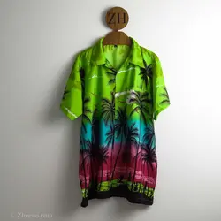 پیراهن هاوایی طرح دار