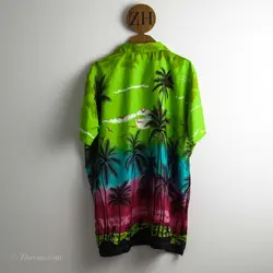 پیراهن هاوایی طرح دار