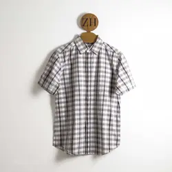 پیراهن نخی آستین کوتاه