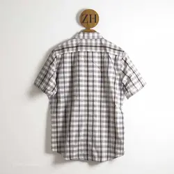 پیراهن نخی آستین کوتاه