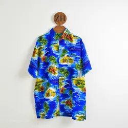 پیراهن هاوایی طرح ساحل