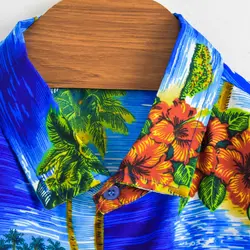 پیراهن هاوایی طرح ساحل