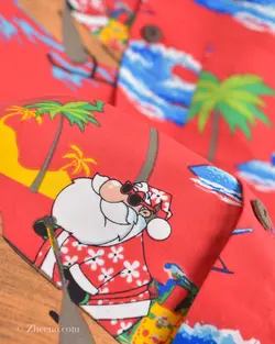 پیراهن هاوایی قرمز