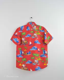 پیراهن هاوایی قرمز
