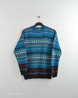 بافت وینتیج آبی