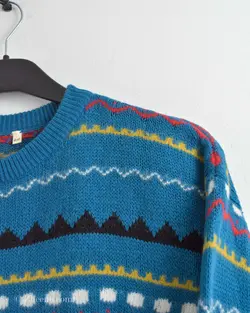 بافت وینتیج آبی