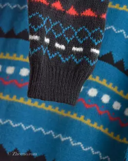 بافت وینتیج آبی