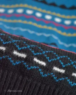 بافت وینتیج آبی