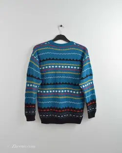 بافت وینتیج آبی