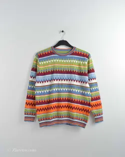 بافت وینتیج رنگارنگ