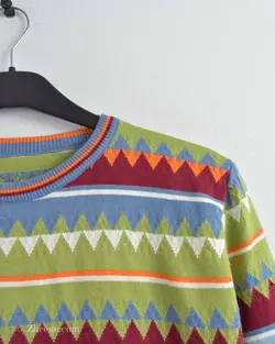 بافت وینتیج رنگارنگ