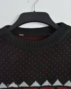 بافت وینتیج زرشکی طوسی