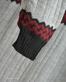 بافت وینتیج زرشکی طوسی