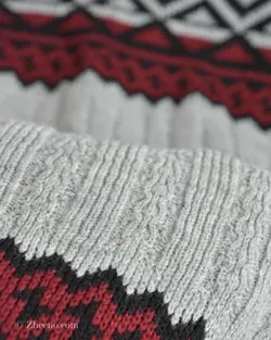 بافت وینتیج زرشکی طوسی