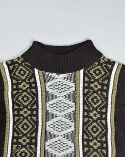 بافت وینتیج طرحدارمشکی