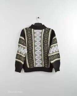 بافت وینتیج طرحدارمشکی