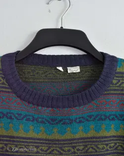 بافت وینتیج بادمجانی