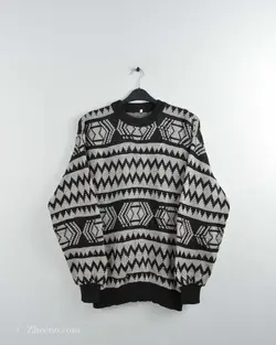 بافت وینتیج مشکی شیری