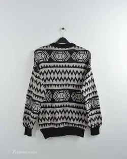 بافت وینتیج مشکی شیری