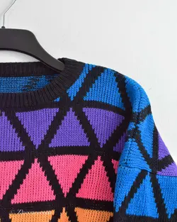 بافت وینتیج رنگارنگ