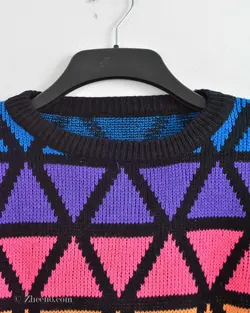 بافت وینتیج رنگارنگ