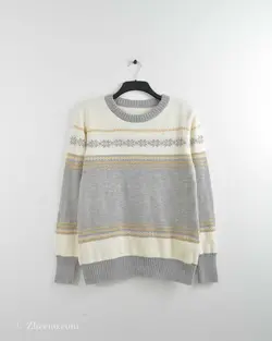 بافت وینتیج طوسی کرم