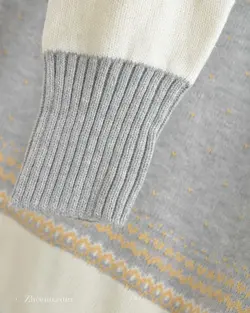 بافت وینتیج طوسی کرم