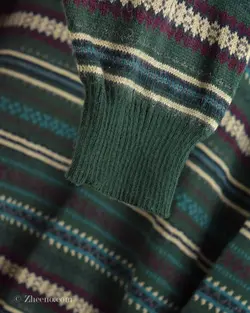 بافت وینتیج نیم زیپ  Leon