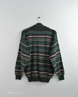 بافت وینتیج نیم زیپ  Leon