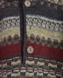 بافت وینتیج دکمه دار زرشکی