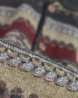 بافت وینتیج دکمه دار زرشکی