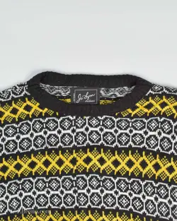 بافت وینتیج زردمشکی