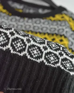 بافت وینتیج زردمشکی