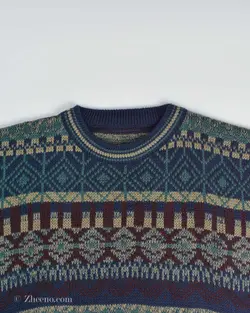 بافت وینتیج سورمه ای زرشکی