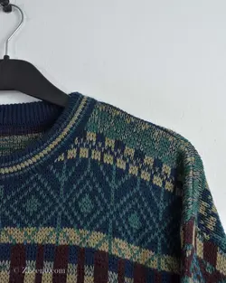 بافت وینتیج سورمه ای زرشکی