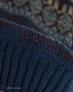 بافت وینتیج سورمه ای زرشکی