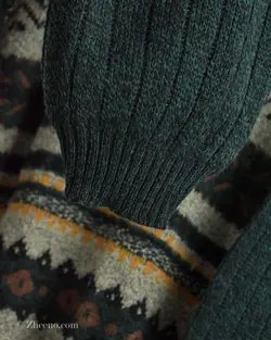 بافت وینتیج سبز رنگ طرح‌دار