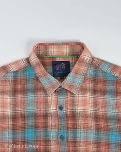 پیراهن پشمی چهارخانه