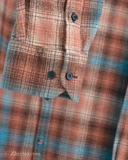 پیراهن پشمی چهارخانه