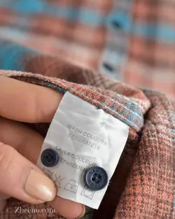 پیراهن پشمی چهارخانه