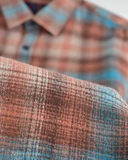 پیراهن پشمی چهارخانه