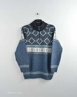 بافت وینتیج نیم زیپ Hajo