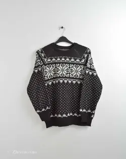 بافت وینتیج مشکی و سفید